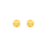 22k Yellow Gold Ball-Bead Medium Earrings with gold weight of 2.66g