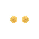 22k Yellow Gold Ball-Bead Medium Earrings with gold weight of 1.7g