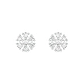 18k White Gold and Diamond Stud with gold weight of 2.06g