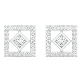 18k White Gold and Diamond Stud with gold weight of 3.36g