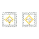 18k Yellow Gold and Diamond Stud with gold weight of 3.28g