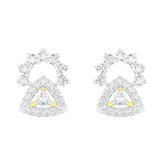 18k Yellow Gold and Diamond Stud with gold weight of 2.32g
