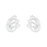 18k White Gold and Diamond Stud with gold weight of 1.83g