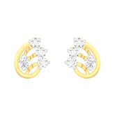 18k Yellow Gold and Diamond Stud with gold weight of 1.82g