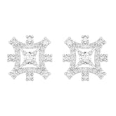 18k White Gold and Diamond Stud with gold weight of 3.63g