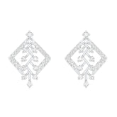 18k White Gold and Diamond Stud with gold weight of 3.67g