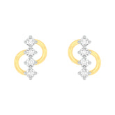 18k Yellow Gold and Diamond Stud with gold weight of 1.42g