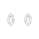 18k Yellow Gold and Diamond Stud with gold weight of 1.33g