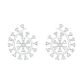 18k White Gold and Diamond Stud with gold weight of 4.17g