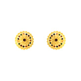 22k Yellow Gold Meenakari Earrings with gold weight of 6.94g