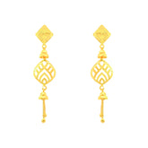 22k Yellow Gold Dangler Earrings with gold weight of 4.35g