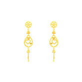 22k Yellow Gold Dangler Earrings with gold weight of 4.55g