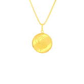 22K Yellow Gold Classy Medium Pendant with gold weight of 2.99g