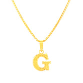 22K Yellow Gold Initial G Pendant with gold weight of 0.82g