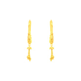 22k Yellow Gold Medium Beaded Sparkles Earrings