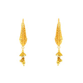 22k Yellow Gold Small Fancy Intricate Earrings