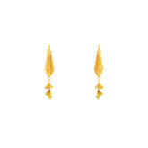 22k Yellow Gold Small Fancy Intricate Earrings