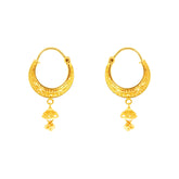 22k Yellow Gold Small Fancy Dazzling Earrings