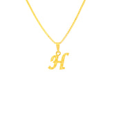 22K Yellow Gold Initial H Pendant with gold weight of 0.78g