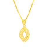 22K Yellow Gold Classy Medium Pendant with gold weight of 1.6g