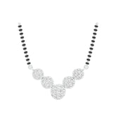 18k White Gold and Diamond Mangalsutra Necklace and gold weight of 5.25g