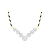 18k Yellow Gold and Diamond Mangalsutra Necklace and gold weight of 6.12g