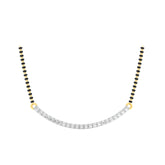 18k Yellow Gold and Diamond Mangalsutra Necklace and gold weight of 4.94g