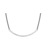 18k White Gold and Diamond Mangalsutra Necklace and gold weight of 5.82g