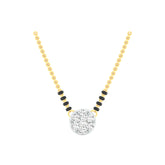 18k Yellow Gold and Diamond Mangalsutra Necklace and gold weight of 3.05g