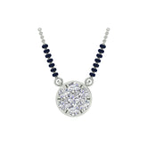 18k White Gold and Diamond Mangalsutra Necklace and gold weight of 3.04g