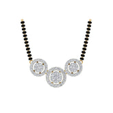 18k Yellow Gold and Diamond Mangalsutra Necklace and gold weight of 6.66g
