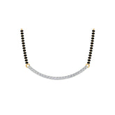 18k Yellow Gold and Diamond Mangalsutra Necklace and gold weight of 4.94g