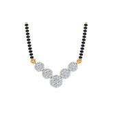 18k Yellow Gold and Diamond Mangalsutra Necklace and gold weight of 5.39g