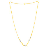 22K Gold Two-Tone 26 Inch Ball Necklace