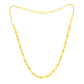 22K Gold 18 Inch Ornate Calcutta Mala Necklace