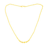 22K Yellow Gold Ball-Bead Classic Necklace