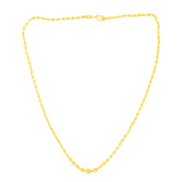 22K Yellow Gold Ball-Bead Intricate Necklace