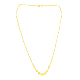 22K Yellow Gold Ball-Bead Alluring Necklace