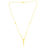 22K Yellow Gold Ball-Bead Graceful Necklace