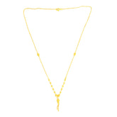 22K Yellow Gold Ball-Bead Shimmering Necklace