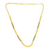 22K Yellow Gold Meenakari Contemporary Necklace