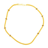 22K Yellow Gold Meenakari Elegant Necklace