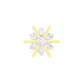 18k Yellow Gold Round Brilliant Cut Luminous Diamond Nose Pin with Screwback of 0.06 Carat