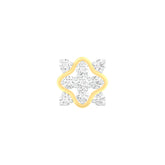 18k White Gold Round Brilliant Cut Classic Diamond Nose Pin with Screwback of 0.05 Carat