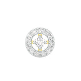 18k Yellow Gold Round Brilliant Cut Alluring Diamond Nose Pin with Screwback of 0.05 Carat