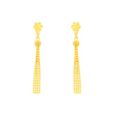 22k Yellow Gold Dangler Earrings with gold weight of 3.75g