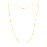 22K Yellow Gold Beads Dainty Necklace