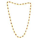 22K Gold 28 Inch Rudraksha Mala