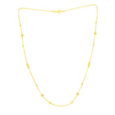 22K Yellow Gold Beads Dainty Necklace