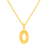 22K Yellow Gold Classy Medium Pendant with gold weight of 2.25g
